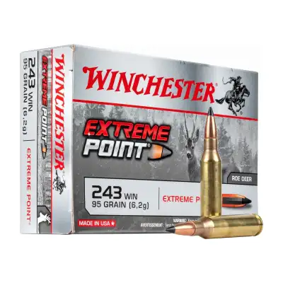 Munitions Winchester Extreme Point .243 Win 95 grains (CX243XP) pour carabine