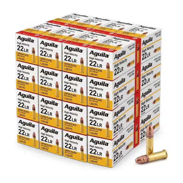 Aguila 22 LR SP HV 40 gr : 1000 cartouches haute vitesse en 20 boîtes de 50