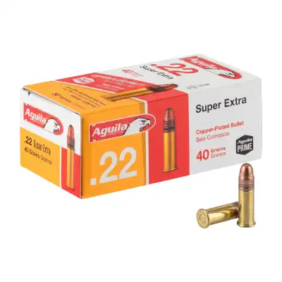 Aguila Super Extra 22 LR 40 gr : 1500 cartouches haute vitesse en 30 boîtes de 50