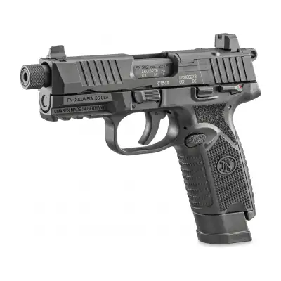 FN Herstal 502 Tactical Black, pistolet Optics Ready .22 LR avec 2 chargeurs et mallette