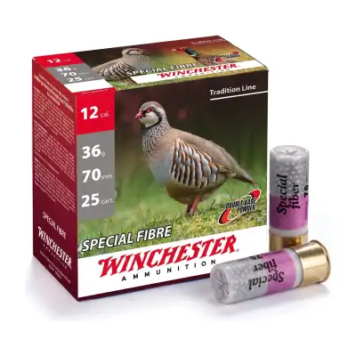 Winchester Spécial Fibre calibre 20/70, 28 g, plomb n°10 : boîte de 25
