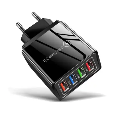 Chargeur pour collier GARMIN TT25 TT20 4 ports Charge Rapide Portable Mur Chargeur Mobile résistance aux Chutes Tablette Noir UE