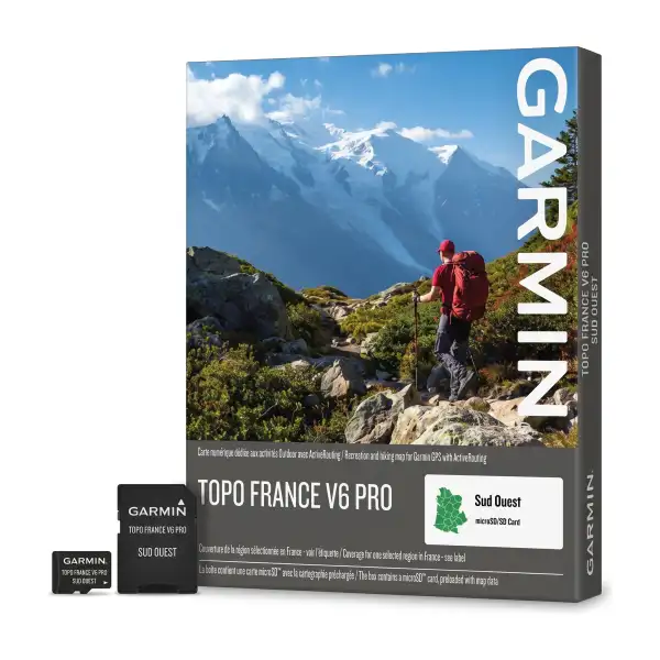 Carte Garmin TOPO France v6 PRO – Sud-Ouest