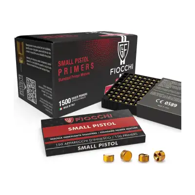 Amorces Fiocchi Small Pistol 4,45 mm : boîte de 1500