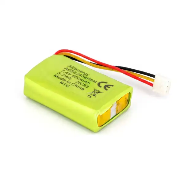 Batterie Li-Po 7,4 V 500 mAh pour collier récepteur Dogtra 2600 T&B (2 et 3 broches)