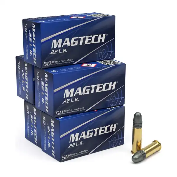 Munitions Magtech 22 LR Standard Velocity 40 gr, lot de 5 boîtes de 50