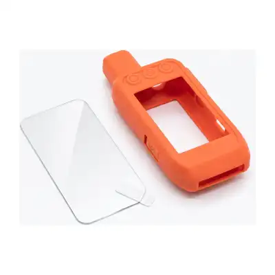 Coque Alpha 300 et vitre de protection d'écran pour Garmin Alpha 300 et 200, orange