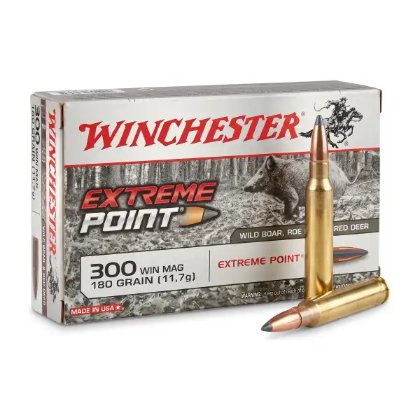 Cartouches Winchester Extreme Point .300 Win Mag 180 grains, boîte de 20