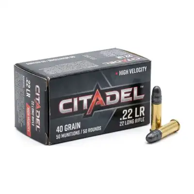 Carabine Citadel Trakr 22 LR à verrou, pack avec modérateur de son, lunette 3-9x40 HD, 50 cartouches et 10 cibles