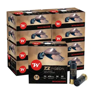 Winchester ZZ Pigeon 36 g calibre 12/70, 10 boîtes de 25 cartouches