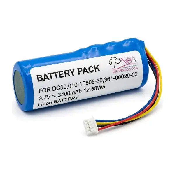 Batterie 3 400 mAh pour collier Garmin TT 15, compatible DC 50 et T 5