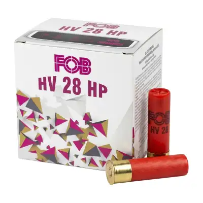 Cartouches FOB Substitut HV 28 HP Steel, calibre 28/70, acier n°5, 18 g : boîte de 25
