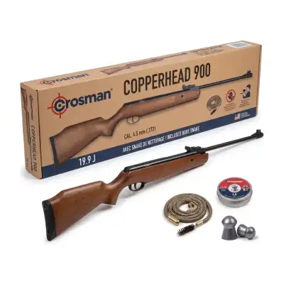 Carabine à plomb Crosman Copperhead 900, 4,5 mm, 19,9 joules, avec snake de nettoyage