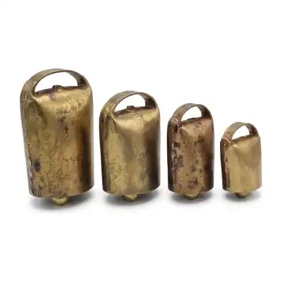 Sonnaillon picon HB Dog en laiton, taille 4 (4 x 3,7 cm), large passant