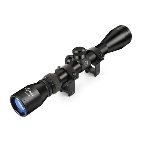 Lunette de tir 3-9x40 avec colliers pour rail de 20 mm