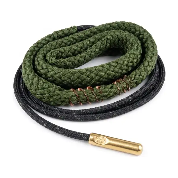 Cordon de nettoyage 22 LR avec brosse en bronze intégrée (snake pour carabine)