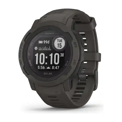 Garmin Instinct 2 Solar noire, montre GPS compatible avec les centrales Alpha
