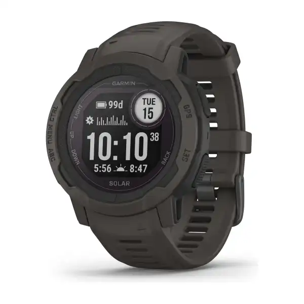 Garmin Instinct 2 Solar noire, montre GPS compatible avec les centrales Alpha