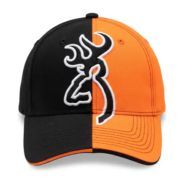 Casquette de chasse Browning orange : Half Blaze noire