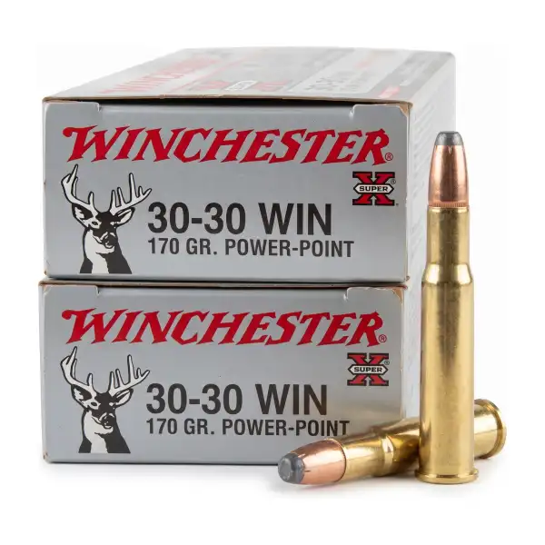 2 boîtes de cartouches Winchester .30-30 Win Power-Point 170 gr