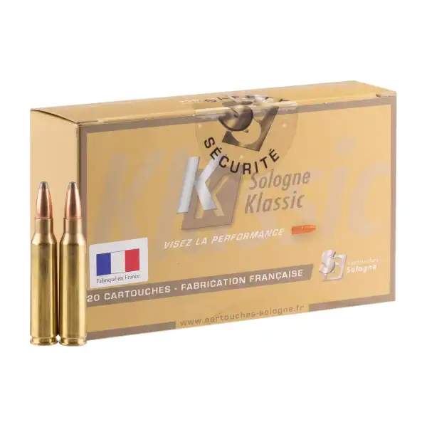 Munitions Sologne Klassic .280 Remington Hornady Interlock SP 175 grains, boîte de 20