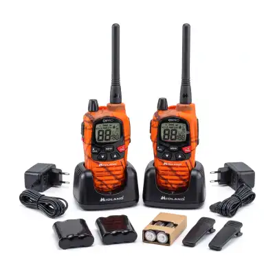 Lot de 2 talkies-walkies Midland G9 Pro orange, version export 5 W