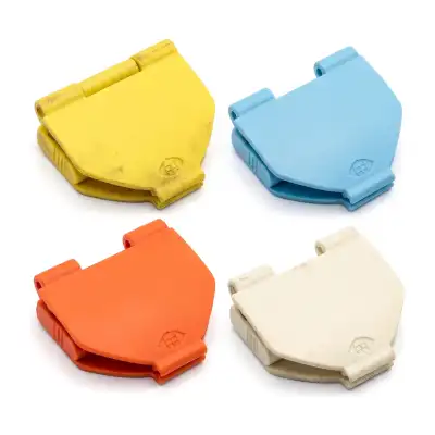 Attaches antenne pour collier GPS Garmin, sans gravure, jaune, bleu, orange et crème
