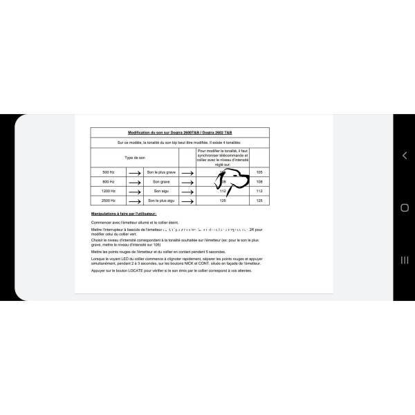 Collier de dressage Dogtra 2602 T&B