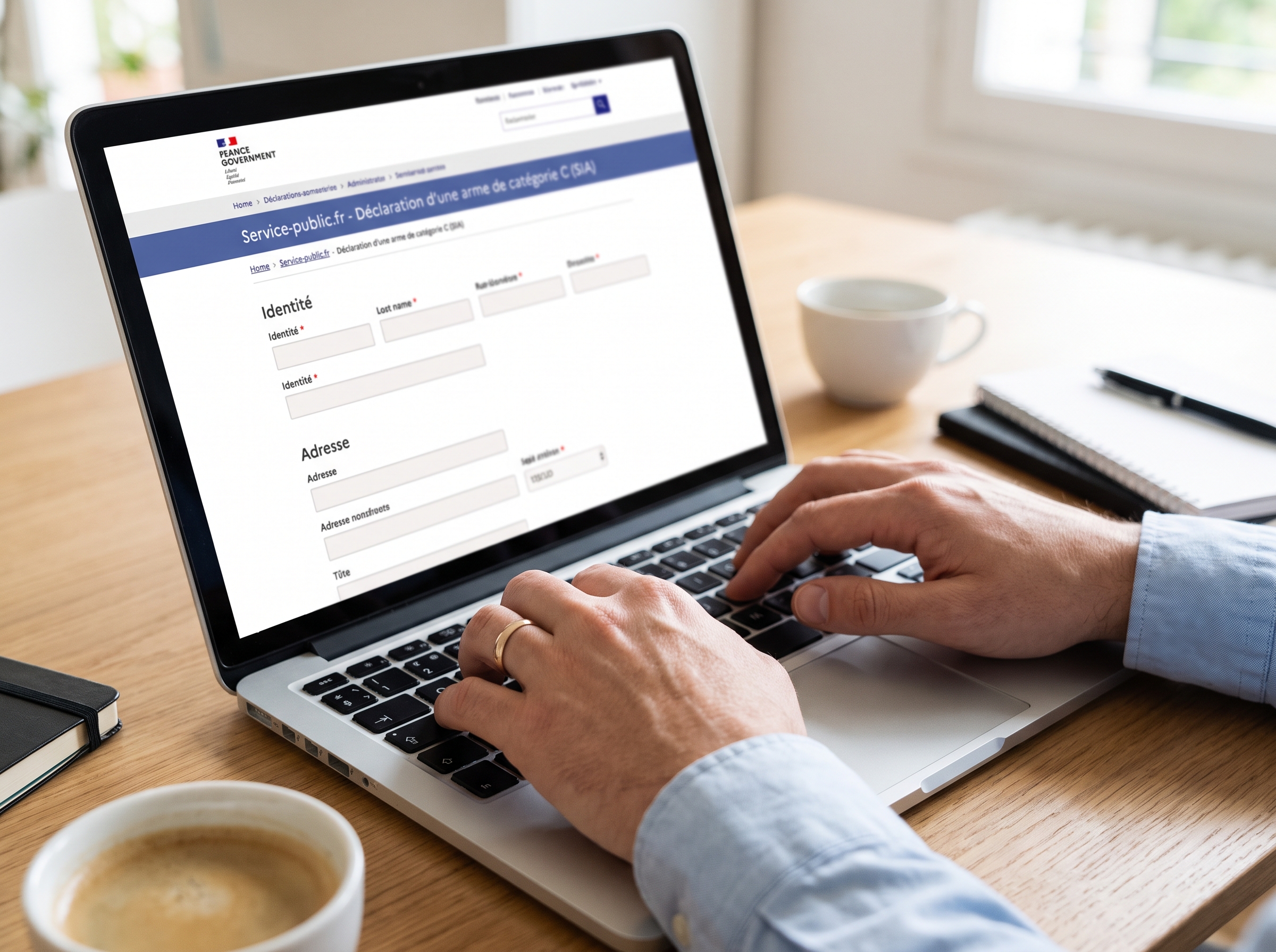 Déclaration en ligne d'une arme de catégorie C sur le SIA