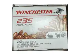 Guide Complet : Munition 22LR Winchester Super X 36 gr LHP