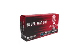 Cartouche .38 Special : focus sur la Fiocchi Lead Wad Cutter 148 gr