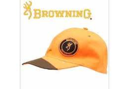 Casquette Browning Orange : Sécurité et Style pour la Chasse en Battue