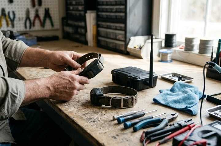 Révision collier Garmin en atelier : service et préparation