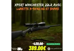 Guide Complet : Pack Winchester Xpert 22LR avec Lunette 3-9x40 HD et Snake